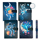 Ежедневник недатированый "Космос" 13х19 см, 130л. Ежедневник недатированый "Космос" 13х19 см, 130л.