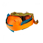  Ремень креп.с нат.устр. и крюк.25мм х5м полиэст (0,5/1 т) 