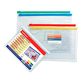 Папка-конверт на молнии А5 Zip ErichKrause PVC Pocket, 2937, 789504