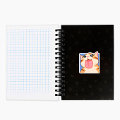  Записная книжка А6, 100 листов, в клетку "Мемные коты" 10865781 