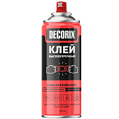Клей аэрозольный высокопрочный DECORIX, 520 мл Клей аэрозольный высокопрочный DECORIX, 520 мл