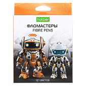 Фломастеры 12 цветов Хатбер Eco Робо, FP_084603 Фломастеры 12 цветов Хатбер Eco Робо, FP_084603