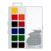  Краски 12 цветов Лео "ШколаСад" медовые, без кисти, LW-0112 