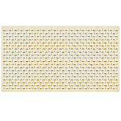  Коврик для ванной противоскользящий 7040 70х40см белый Delphinium 