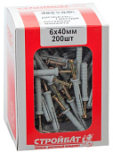 Дюбель-гвоздь 6х40 пот (200 шт) Дюбель-гвоздь 6х40 пот (200 шт)