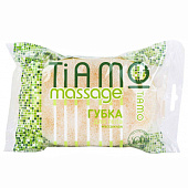 Губка для тела TIAMO Massage ОВАЛ поролон+массаж Арт.7717 (ф30)