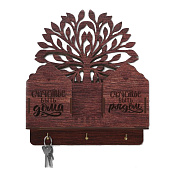 Ключница настенная с полкой Счастье быть дома, 3956896 Ключница настенная с полкой Счастье быть дома, 3956896