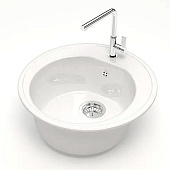 Мойка из искуственного камня круглая белый глянец 510х510х191 Z3G31 Gota Rocio Мойка из искуственного камня круглая белый глянец 510х510х191 Z3G31 Gota Rocio