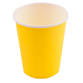  Набор бумажных стаканов 16 шт. "Party yellow", (9,5 см) 