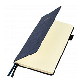 Блокнот А5 138x213мм BRAUBERG Velvet, резинка, держатель, 80л, клетка, синий, 116239 Блокнот А5 138x213мм BRAUBERG Velvet, резинка, держатель, 80л, клетка, синий, 116239