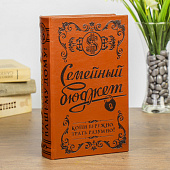  Сейф-книга кожа Семейный бюджет тиснение 21х13х5 см 707672 