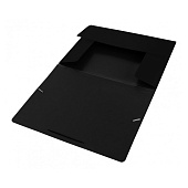  Папка на резинке  1 отд. А4 700мкм Бюрократ DeLuxe 30мм, черная DL510BLCK1135790 