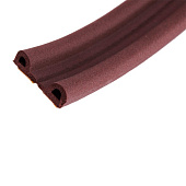 Уплотнитель P-профиль 9 мм корич двойной Уплотнитель P-профиль 9 мм корич двойной