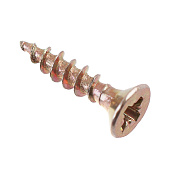 Саморезы универсальные желтые ШУж 3,5х12мм, потайная голова, 35шт Саморезы универсальные желтые ШУж 3,5х12мм, потайная голова, 35шт