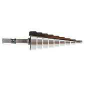 Сверло по металлу шаговое 4-20 мм (9 ступ.) Hardcore Сверло по металлу шаговое 4-20 мм (9 ступ.) Hardcore