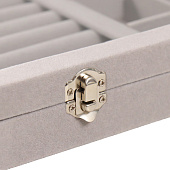  Шкатулка для украшений бархат Серый туман 5х20х28 см 7313538 