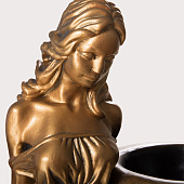Кашпо "Девушка в платье" 23х36х84см бронза 3808087 Кашпо "Девушка в платье" 23х36х84см бронза 3808087
