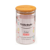 Банка для хранения сыпучих продуктов LINA 780мл. боросиликатное стеклоAJB112 Банка для хранения сыпучих продуктов LINA 780мл. боросиликатное стеклоAJB112