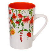  Кружка керамическая 420мл "Луговые цветы", микс  323-0543 