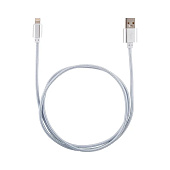 Кабель Energy ET-01 USB/Lightning, (для Apple) серебро, 006371