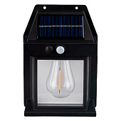  Светильник садовый 17х12х6см 2режима на солн бат наст с датчиком движ, теплый белый арт.10123-2017 