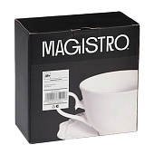  Чайная пара фарфоровая Magistro «Сюита», 2 предмета, белый 9335911 