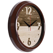 Часы настенные круг d=30см корпус коричневый Текстура дерева Рубин 3024-142 (10) Часы настенные круг d=30см корпус коричневый Текстура дерева Рубин 3024-142 (10)