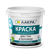  В/Д краска  для стен и потолков Белоснежный Лакра 1,3кг 