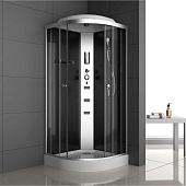 Душевая кабина 90х90х215 1/4 круга низкий поддон тонированное стекло 4мм + радио 8090H ODA Душевая кабина 90х90х215 1/4 круга низкий поддон тонированное стекло 4мм + радио 8090H ODA