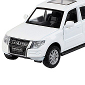 Машина металлическая ТМ Автопанорама 1:43 Mitsubishi Pajero 4WD Turbo цвет: белый, JB1251430