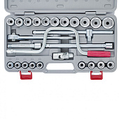Набор шоферского инструмента №4, 26 предм., 1/2", НИЗ, в пластиковом боксе Набор шоферского инструмента №4, 26 предм., 1/2", НИЗ, в пластиковом боксе