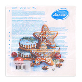 Салфетки бумажные Лилия 2-х сл 33х33 НГ Медовые пряники 20шт Арт.3118 Салфетки бумажные Лилия 2-х сл 33х33 НГ Медовые пряники 20шт Арт.3118