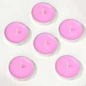 Набор свечей чайных ароматических, 6 шт, роза 474814 Набор свечей чайных ароматических, 6 шт, роза 474814