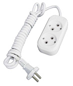 Удлинитель 2 гнезда, 5м без заземл. 10А IP20, ПВС 2х0.75 АБС-пластик UNIVersal Е-202 Удлинитель 2 гнезда, 5м без заземл. 10А IP20, ПВС 2х0.75 АБС-пластик UNIVersal Е-202