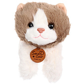 Мягкая игрушка Кошечка Мау, 30 см, бело-коричневая, 550-0758 Мягкая игрушка Кошечка Мау, 30 см, бело-коричневая, 550-0758