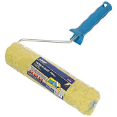 Валик Евро 240х40мм, в сборе, полиэстер, жёлтый ворс, ворс 18мм, АКОР Валик Евро 240х40мм, в сборе, полиэстер, жёлтый ворс, ворс 18мм, АКОР