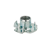 Гайка мебельная забивная М 8 белый цинк 6 шт Гайка мебельная забивная М 8 белый цинк 6 шт