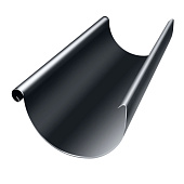  Желоб полукруглый 125/90 3м Optima, Графит Ral:7024 