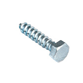 Болт сантехнический DIN 571 10х 60 (белый цинк 20 шт) Болт сантехнический DIN 571 10х 60 (белый цинк 20 шт)