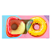 Набор шипучие пончики Lab KATRIN DOnut's 2шт Арбуз и банан в шоколаде 260г