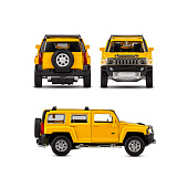Машина металлическая ТМ Автопанорама 1:43 Hummer H3 цвет: желтый, JB1251268