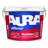 В/Д краска моющаяся AURA MATTLATEX Черный Янтарь (RAL 9005) 2,7 л