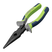 Длинногубцы прямые 180мм, фосфатирование, трехкомпонентные рукоятки, Сибртех Длинногубцы прямые 180мм, фосфатирование, трехкомпонентные рукоятки, Сибртех