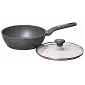  Сотейник 24х7.5см с крышкой 4275GR 