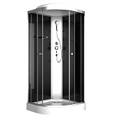 Душевая кабина 100х100х215 1/4 круга стекло 4мм тонированное низкий поддон 8402 ODA Душевая кабина 100х100х215 1/4 круга стекло 4мм тонированное низкий поддон 8402 ODA