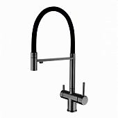  Смеситель для кухни Neosteel с гибким изливом графит 3188611SSGMB Gross Aqua 
