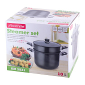 Пароварка 2-х уровневая O26см. из углеродистой стали 5831 Пароварка 2-х уровневая O26см. из углеродистой стали 5831