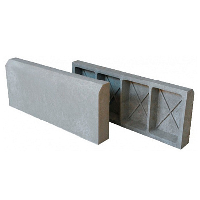  Бордюрный камень Дерево серый 500х200х50мм 