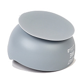 Тарелка детская на присоске, ложка, M&B, серый 10101205 Тарелка детская на присоске, ложка, M&B, серый 10101205