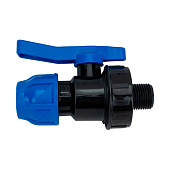 Шаровый кран НР 20х1/2" ПНД Шаровый кран НР 20х1/2" ПНД
